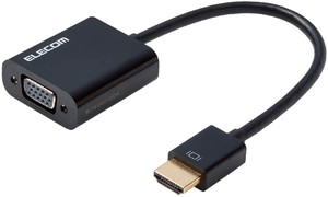 エレコム HDMI変換アダプタ AD-HDMIVGABK2「2022新作」