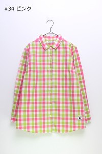 Beautiful Colorful Block Check Long Sleeve Fabric Shirt 201 55