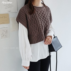 Sweater/Knitwear Sweater Vest Bulky Short Length