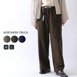 Rack Straight Belt Attached Flannel Pants Elastic Waist 20