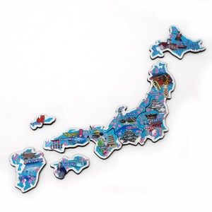 日本地図パズルマグネット 日本の名所 303-350