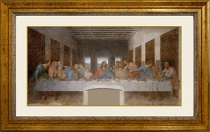 額装絵画（大）レオナルド・ダ・ビンチ「最期の晩餐」複製画 世界の名画