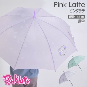 【PINK-latte】総柄長傘58cm【2022新作・通園・通学・子供・女児・キッズ・かわいい】