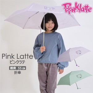 【PINK-latte】総柄折傘55cm【2022新作・通学・子供・女児・キッズ・かわいい】