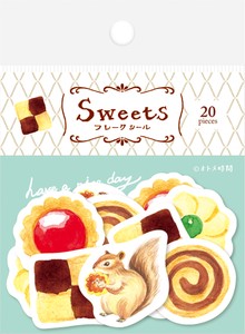 Japanese Paper Sticker Sweets Cookies