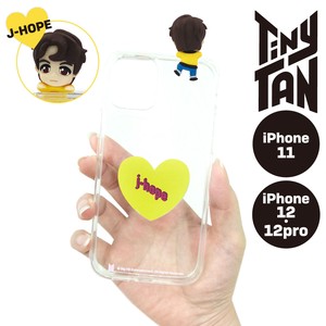 TinyTAN フィギュアクリアiPhoneケース (J-HOPE)【iphone11】【iphone12/12Pro】