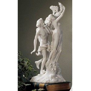 アポロ(アポロン)とダフネ ギリシャ女神の彫刻像 彫像大理石風 (ベルニーニ作) バロック彫刻(輸入品