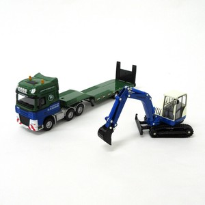 ダイキャスト　重機　低床貨物車＆掘削機