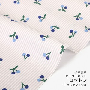 Fabric Cotton Blue Design Fabric 1m Unit Cut Sales