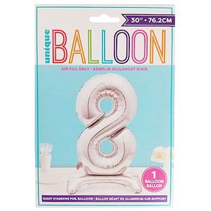 Party Item sliver Number Balloon