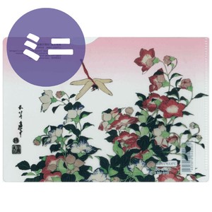 再生PP ミニクリアファイル〈桔梗花蜻蛉〉葛飾北斎
