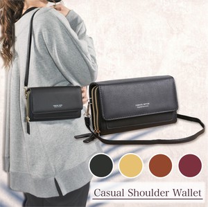 Long Wallet Plain Lightweight Small Case Ladies