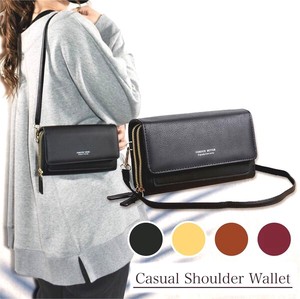 Long Wallet Mini Plain Color Lightweight Large Capacity Small Case Ladies