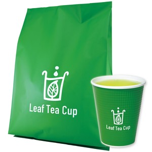 【日本初・茶葉入り紙コップ】Leaf Tea Cup 緑茶　業務用25個入り「2022新作」