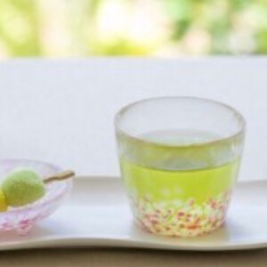 津轻玻璃 汤碗 粉色 附包装盒 Sakura-Sakura 190ml 日本制造