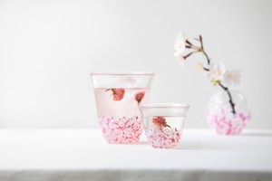 Aderia Tsugaru Bi-doro Glass Pink 20 Sakura Sakura Made in Japan In a box