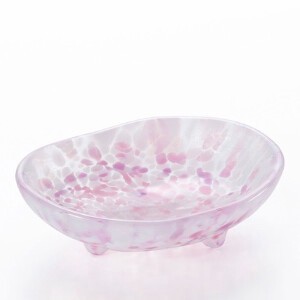 小钵碗 ADERIA 粉色 津轻玻璃 附包装盒 Sakura-Sakura 30mm 日本制造