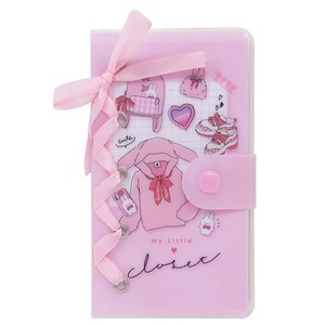 Memo Pad Little Black Ribbon Attached Smartphone type Memo Pad Pink 2022
