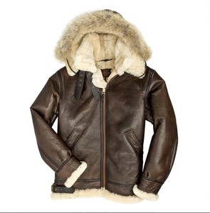 #冬の男性の毛の襟のカジュアルなフード付きのコート        ZCHA235