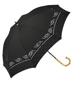 All Weather Umbrella Stick Umbrella Craft Checkered Embroidery