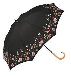 ≪2022春夏新作≫【晴雨兼用傘】長傘 ボタニカルガーデン