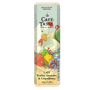 【Cafe-Tasse】イースター アーモンドプラリネ&クリスプ ミルクチョコ45g