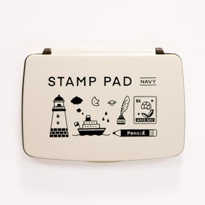 Stamp Stamp Pad Designer Stamp Navy