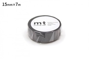 【カモ井加工紙】mt 1P マットグレー  / マスキングテープ