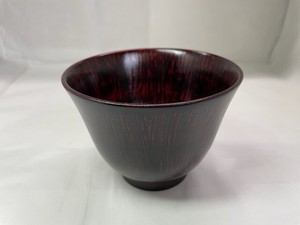 Y4-14　木製 　曙塗　かゆ椀　単品 　Wooden Akebono-nuri soup bowl, single item「2022新作」