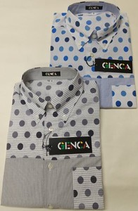 GENCA 国産切り替えボタンダウンシャツ