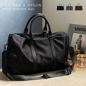 Duffle Bag Nylon Genuine Leather
