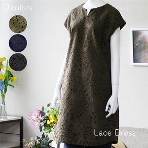 2022 S/S Cotton Lace Embroidery One-piece Dress 2022