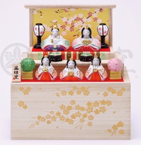 Hina Doll Yayoi Decoration Storage Paulownia Box With Stand Decoration