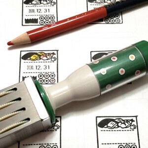 【再出品在庫限り！】日付スタンプ　とみこはん日付印　M お寿司