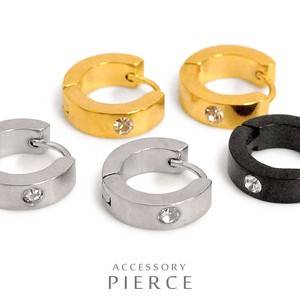 Pierced Earringss Stainless Steel Simple