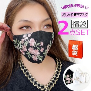 Mask Lucky Bag 2 Pcs Mask Washable Mask Lace Solid 22 1