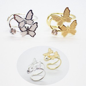 Clip-On Earrings sliver Butterfly Ear Cuff 1-pcs