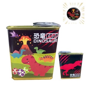 恐竜ドロップ ソーダ味 85g ( 缶バッジ付き )
