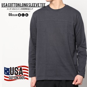 Men's US Cotton Switch Long T-shirts Big 12 100