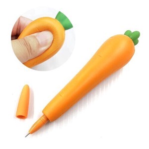 Punipuni Carrot Squeeze pen Stationery Korea Petit Gift Limited Stock