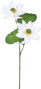 【造花】ロータス×2　ホワイト　FA−7350W