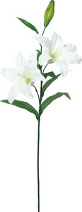 【造花】カサブランカ×2　ホワイト　FA−7381W