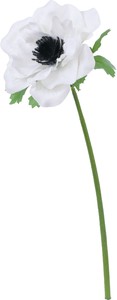 【造花】フリルアネモネ　ホワイト　FFH−0051W