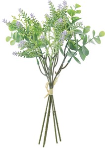 【造花】フレッシュラベンダーミックスバンチ　グリーン　FG−5201GR