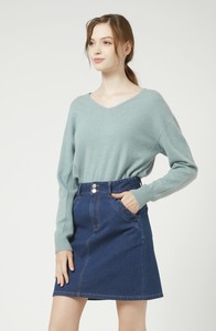 Sweater/Knitwear Seamless V-Neck