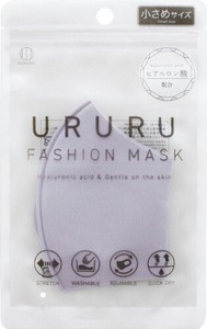 URURUファッションマスク(ヒアルロン酸配合)小さめサイズ ラベンダー KM-449