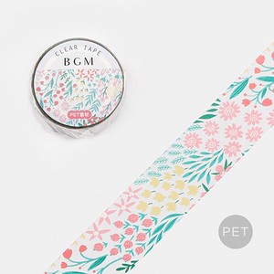 BGM Washi Tape Flower Tape Clear