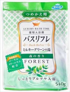 バスリフレ薬用入浴剤グリーンのにごり湯つめかえ用森林の香りR680G 【 入浴剤 】