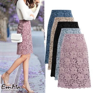 EC5115 総刺繍スカート フラワー 春 夏 秋 フェミニン 大きいサイズ  カジュアル
