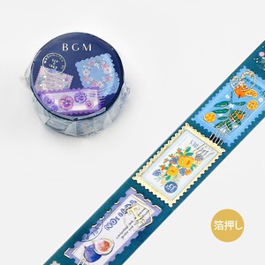 2022 New BGM Washi Tape SP Post Office Plant Blue